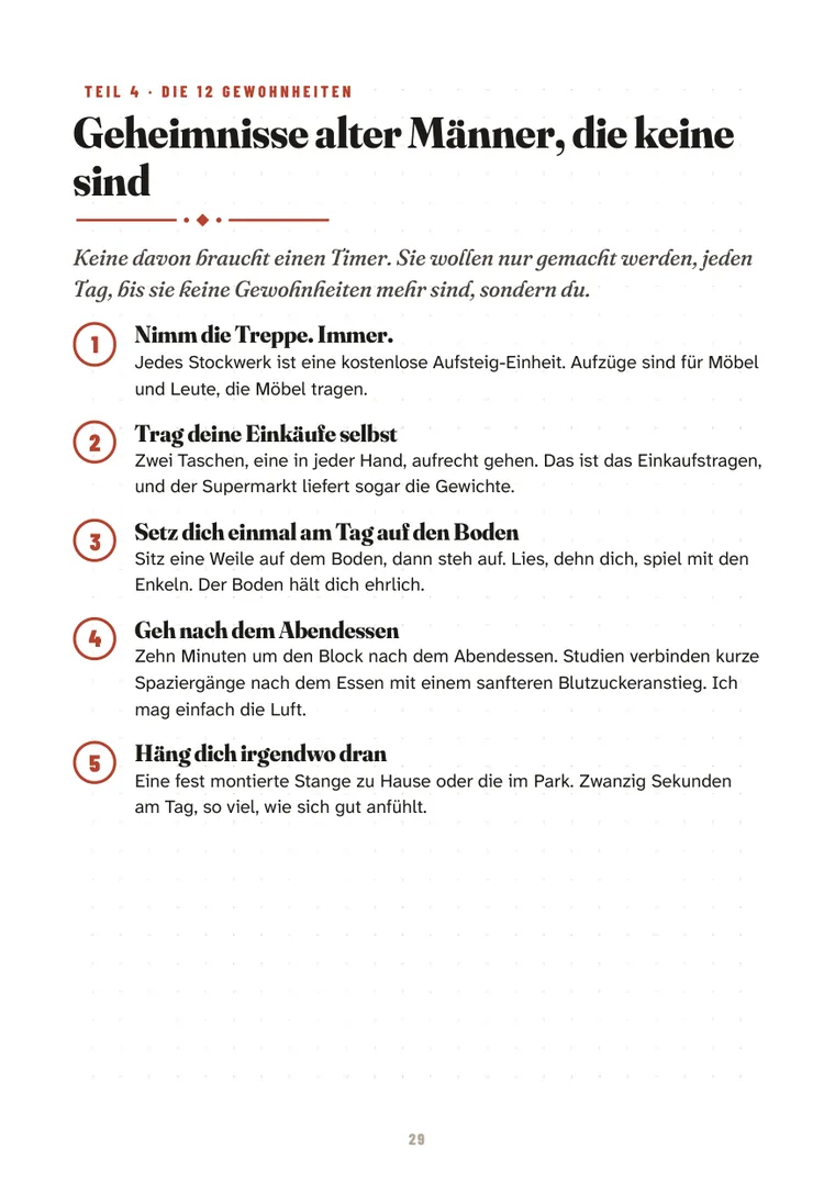 Die 12 Gewohnheiten